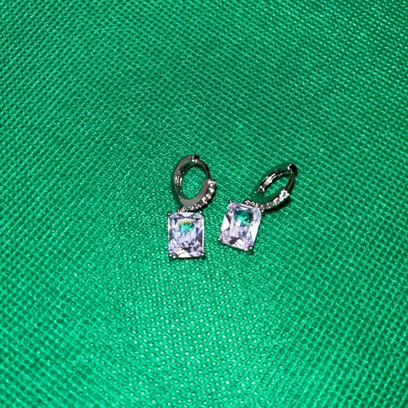 Huitan Versatile Classic Design Rectangle Dangle Earrings - Picture 2 of 3